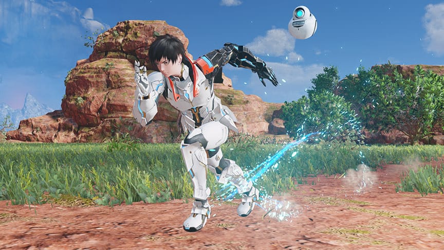 A PSO2:NGS screenshot of CpwninObrien photon dashing.